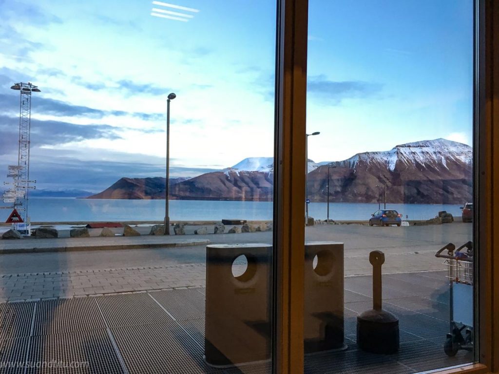 Stunning views from Longyearbyen airport