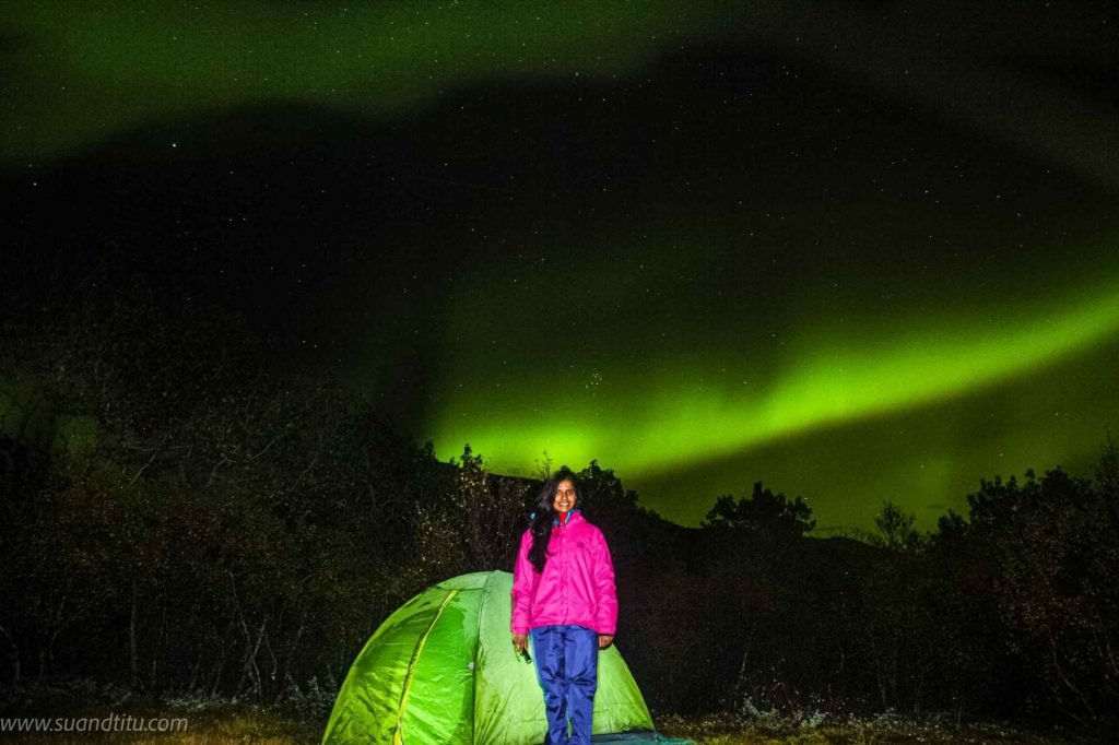 Camping under the Northern Lights
