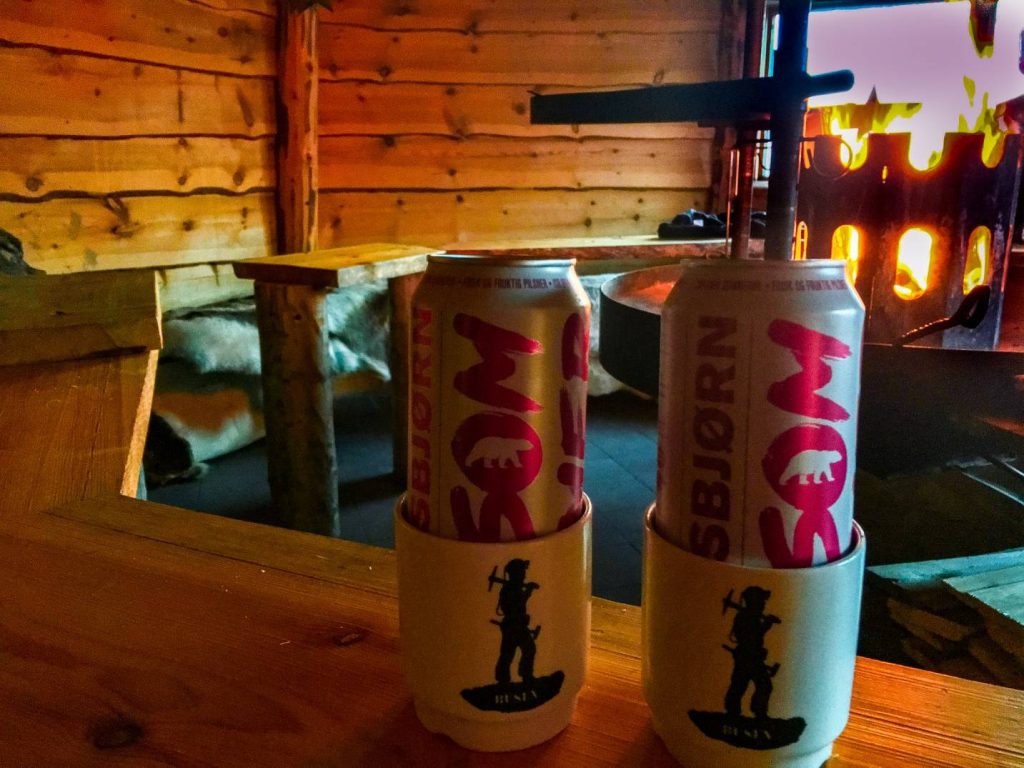 Chilled beer after an arduous hike