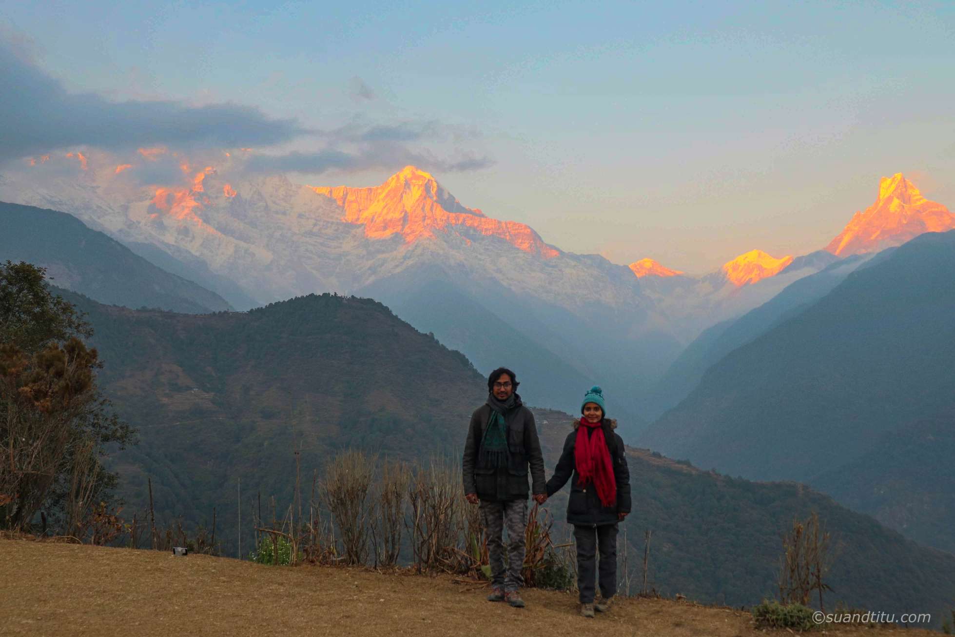 Annapurna sunset Nepal